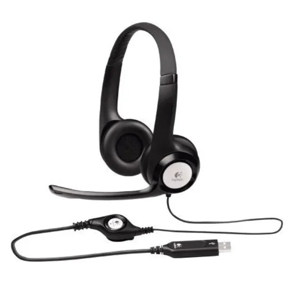 USB-гарнитура Logitech H390 с шумоподавляющим микрофоном Тип микрофона: Двунаправленный Чувствительность (наушники): 94 дБВ/Па ± 3 дБ Чувствительность (микрофон): –17 дБВ/Па ± 4 дБ Частотный диапазо