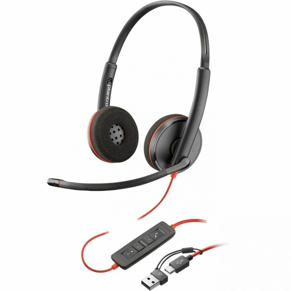 Гарнитура проводная/ Poly BW 3220 Stereo USB-C HS +USB-C/A -M USB-C HS +USB-C/A