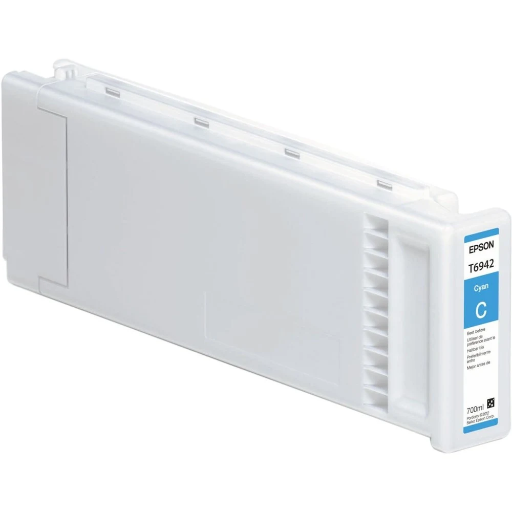 Картридж EPSON T6942 голубой экстраповышенной емкости для SC-T3000/SC-T5000/SC-T7000 Вид: Картридж Для бренда: Epson Производитель: Epson Ресурс: 700 мл Тип: Картридж EPSON Тип печати: Струйная Цвет