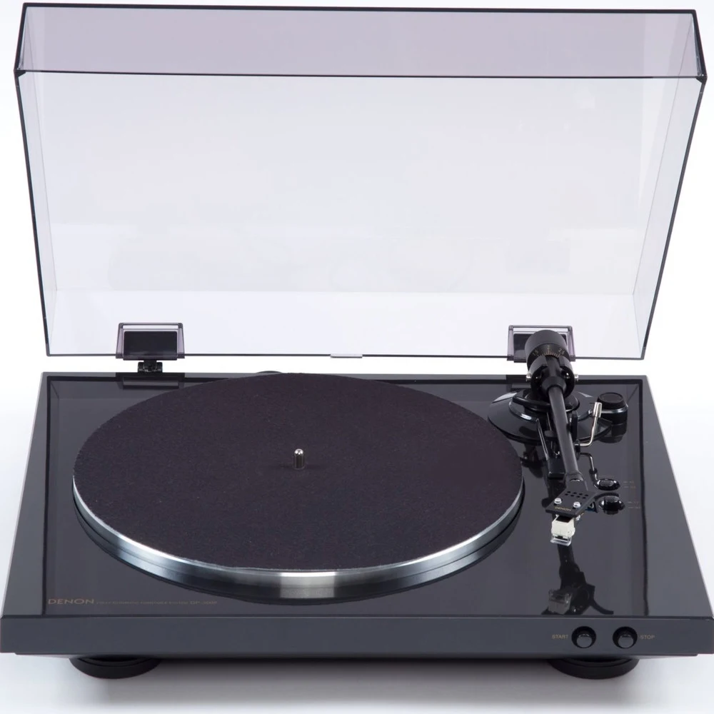 DENON Проигрыватель винила DP-300F ЧЕРНЫЙ, Полностью автоматический проигрыватель винила, картридж и тонарм в комплекте. Скорость воспроизведения 33, 45 об./мин. Привод: пассиковый. Предустановленны