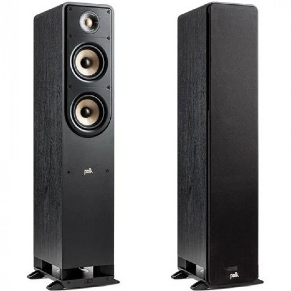 POLK AUDIO Громкоговоритель Sig Elite ES50 ЧЕРНЫЙ (Пара), Напольная акустическая система. Диапазон частот: 33 Гц – 40 кГц , Чувствительность: 89 дБ, Номинальный импеданс: 8 Ом, Реком. мощность: 20 –