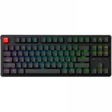 Классическая TKL (80%) механическая клавиатура Keychron C3 Pro 8K - проводное подключение, частота опроса 8K, 87 клавиш, ANSI, с поддержкой QMK/VIA, корпус из ABS пластика, Gasket Mount, цвет Black,