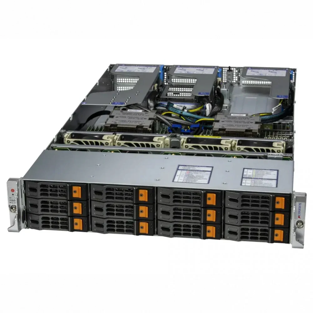 Серверная платформа/ AS -2025HS-TNR (bundle3): 2U / 2x AMD EPYC™ 9004/9005/ 24x DDR5 6400MT/ 12x hs 3.5"/2.5" NVMe*/SATA/SAS*/ 2x M.2 PCIe 3.0 NVMe/ 1 PCIe 5.0 x16 AIOM slot (OCP 3.0 compatible), 1