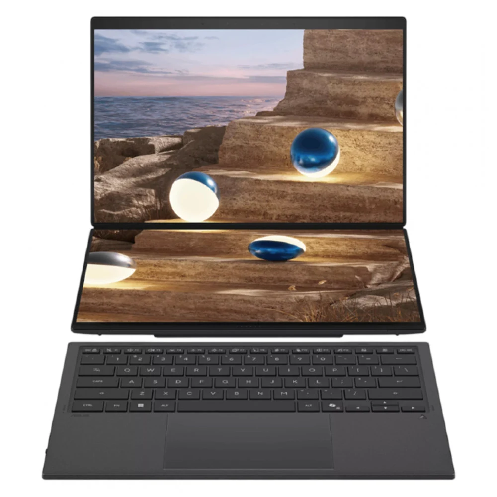 Ноутбук Asus 90NB16V1-M00WS0 Zenbook DUO UX8407AA-SN046W 14" 3K (2880 x 1800) Touch OLED 144Hz/Intel Core Ultra 9 386H up to 4.9GHz (16C)/32GB/2TB SSD/Intel Graphics/Wi-Fi 7/BT5.4/IR+FHD Camera/BKLT