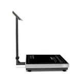 Торговые напольные весы M-ER 333 ACLP-150.20/50 "TRADER" с расч. стоимости LED "Индикация: светодиодная Габариты: 920х600х910 мм Платформа: 600x800 мм Вес: 22,5 кгМаксимальный вес: 150 кг Минимальны