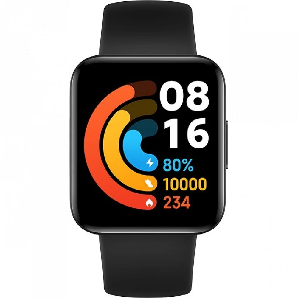 Смарт часы, Xiaomi, Poco Watch, M2131W1, Дисплей 1.6" AMOLED, Разрешение 320 x 360, Водонепроницаемые (5 АТМ), GPS+GLONASS, Galileo, BDS, Батарея 225 мАч, Вес 31 гр, Черный