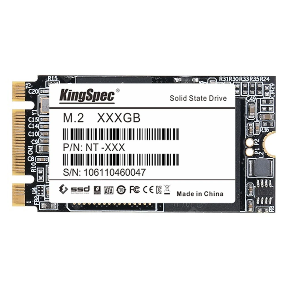 SSD M.2 SATA (2242) 256 GB KingSpec NT-256 2242, PCIe 3.0 x2, NVMe