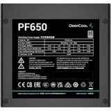 Блок питания, Deepcool, PF650 R-PF650D-HA0B-WDEU, 650W, ATX, White, APFC, 20+4 pin, 2*4+4pin, 6*Sata, 2*Molex, 4*PCI-E 6+2 pin, Вентилятор 12см, Кабель питания, Чёрный