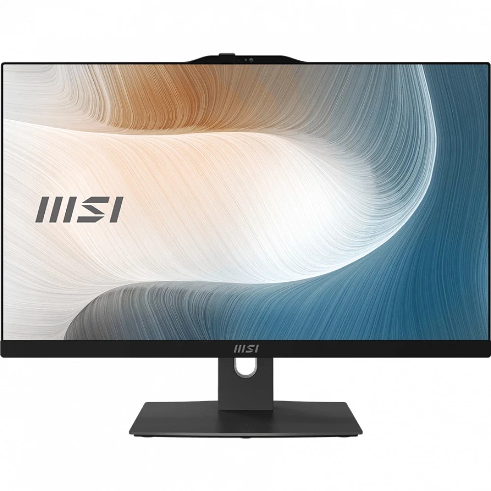 Моноблок MSI Modern AM242P 1M AiO 23,8" FHD (1920x1080)IPS AG Non-touch,Core i3-100U (1.2GHz),8Gb DDR5(1*8GB),512GB SSD M.2, Intel UHD, WiFi, BT, camera, WirelessKB&mouse Eng/Rus, No OS,1y,Black