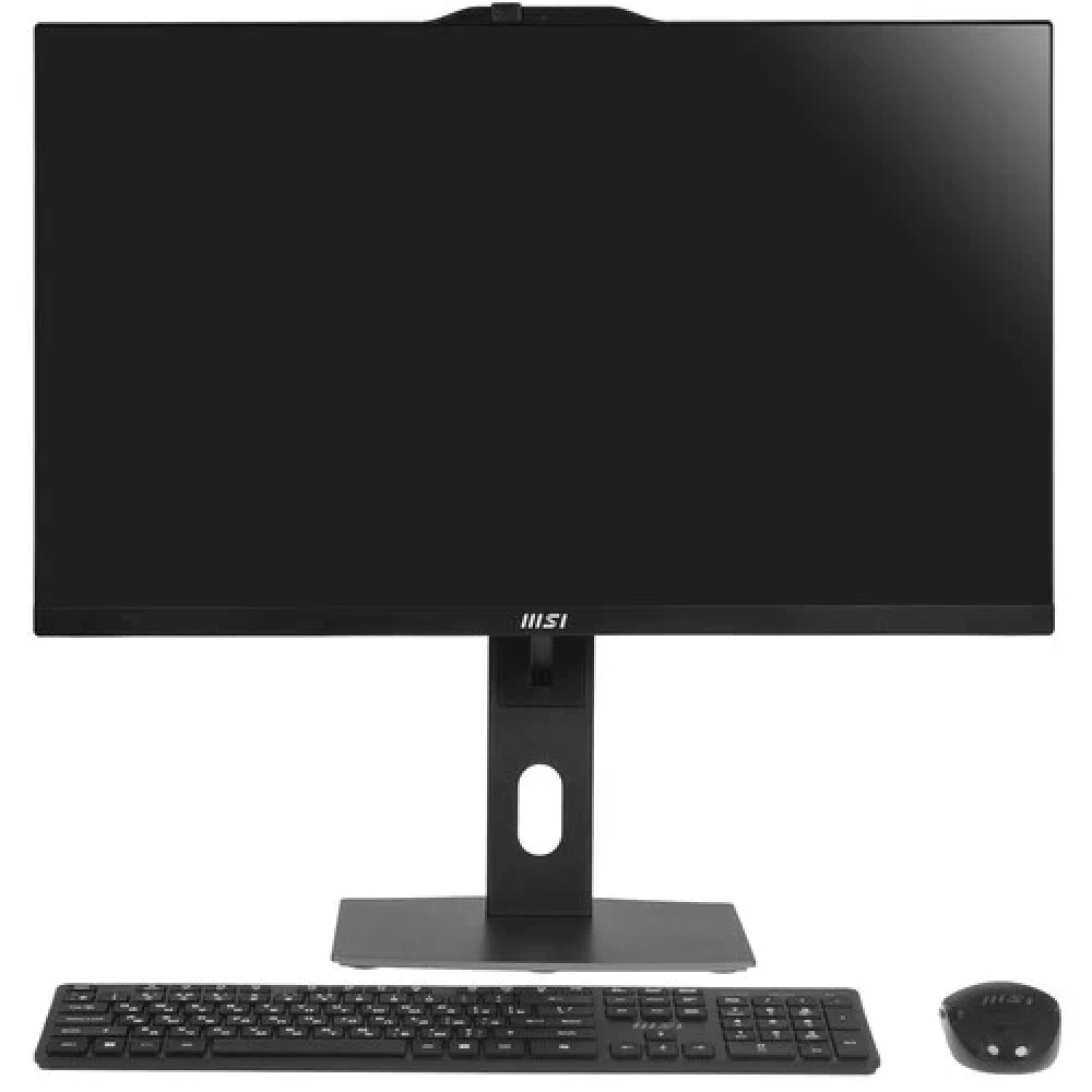 Моноблок/ MSI Modern AM272P 1M-864XRU 27"(1920x1080 IPS)/Intel Core 3 100U(1.2Ghz)/8192Mb/256PCISSDGb/noDVD/Int:Intel® Graphics/Cam/BT/WiFi/war 1y/7.5kg/Black/DOS + Wireless KB+M