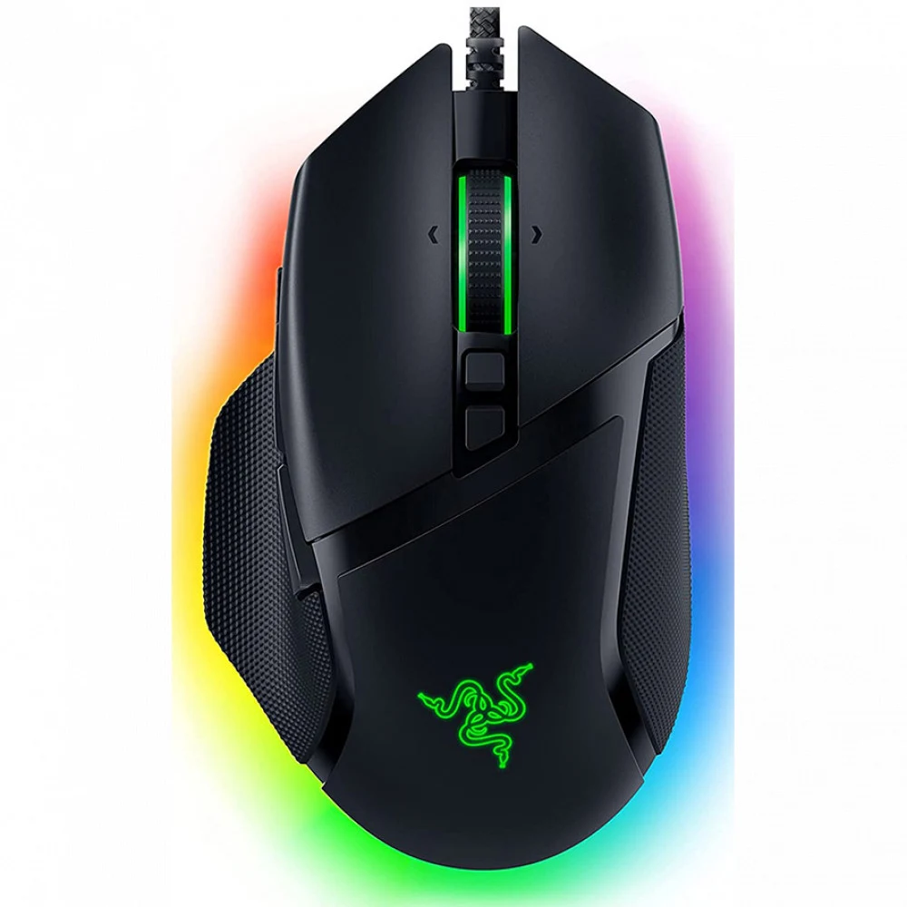 Компьютерная мышь, Razer, Basilisk V3, RZ01-04000100-R3M1, Игровая для FPS игр, Оптическая 26 000dpi (сенсор 5G), 10+1 программируемых кнопок, Прорезиненные боковые вставки, Подсветка 16.8 млн цвето