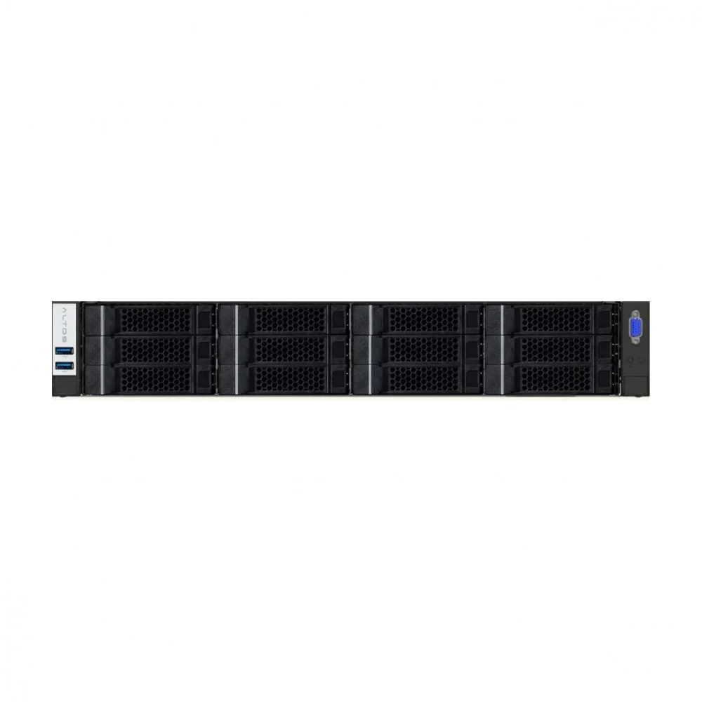 Сервер Altos BrainSphere R380 F7 Z-Box, includes MB, Chassis (heatsink, 1+1 2400W PSU), Altos logo, Resource Kit (w/ driver, ADP, manual) / Intel Xeon 6 6505P 2.2GHz 150W / 2x32 ГБ DDR5-5600 ECC RDI