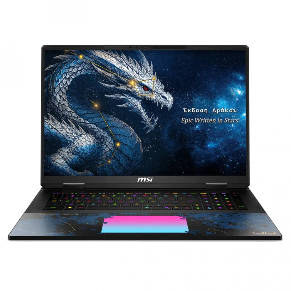Ноутбук, MSI, Titan 18 HX Dragon Edition Draco Epic A2WJ-1214KZ, MS-1824, 9S7-1824D6-1214, 18", UHD+ 3840x2400, MiniLED, 240Hz, Intel Core Ultra 9 290HX Plus, 48GB*2 DDR5, 2TB SSD Gen5 + 2TB SSD Gen