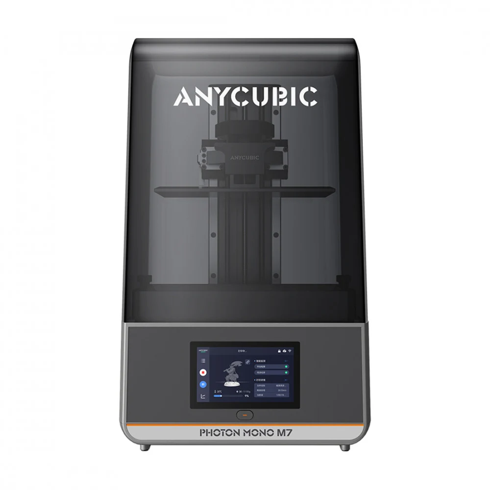 Фотополимерный 3D принтер, Anycubic, Photon Mono M7 PM70BK0B-O, 6.5 литра, 223х126х230 мм, до 150 мм/ч, Экран 10.1" 14K (COB), Сенсорный дисплей 4.3", USB, Wi-Fi