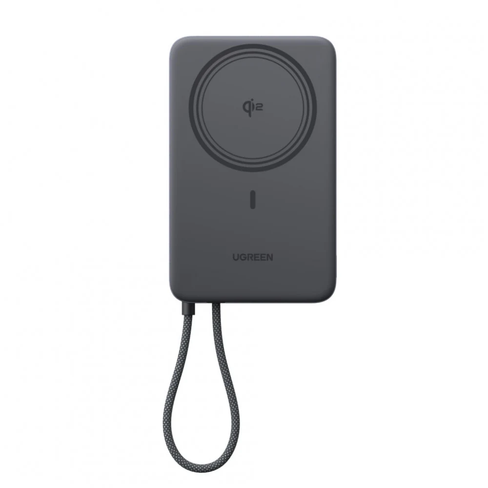 Мобильный аккумулятор Power Bank Mag-Safe, 10000mAh, MagFlow Air Qi2, 30W, PB570 (75982B) UGREEN