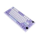 Клавиатура, Ajazz, AK820/PRO/Gift/PWB, AK820 PRO, Игровая, Механическая, 75%, Gift Switches, USB, 2,4 ГГц, Bluetooth, Подсветка RGB, Размер: 327 x 136 x 40 мм., Анг/Рус, Белый