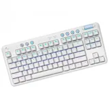 Клавиатура Logitech G715 TKL механическая белый USB беспроводная BT/Radio Multimedia for gamer LED (подставка для запястий) (920-010464)