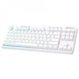 Клавиатура Logitech G715 TKL механическая белый USB беспроводная BT/Radio Multimedia for gamer LED (подставка для запястий) (920-010464)