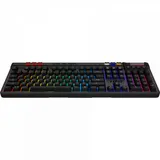 Клавиатура MSI STRIKE Pro W Silent механическая серый/черный USB беспроводная BT/Radio Multimedia for gamer LED (подставка для запястий) (S11-43RU210-CLA) кабель 2м