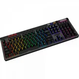 Клавиатура MSI STRIKE Pro W Silent механическая серый/черный USB беспроводная BT/Radio Multimedia for gamer LED (подставка для запястий) (S11-43RU210-CLA) кабель 2м