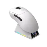 Компьютерная мышь, Ajazz, AJ179/APEX/White, AJ179 APEX, Оптическая, Сенсор Ajazz PAW3950APEX, до 42000 DPI, Беспроводная, USB, 2,4 ГГц, Bluetooth, Белый
