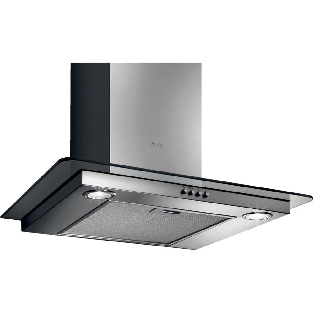 Вытяжка каминная Elica Flat GLASS IX/A/60 нержавеющая сталь управление: кнопочное (1 мотор)