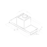 Вытяжка встраиваемая/ Вытяжка встраиваемая Elica IX/A/60 нержавеющая сталь управление: кнопочное (1 мотор)