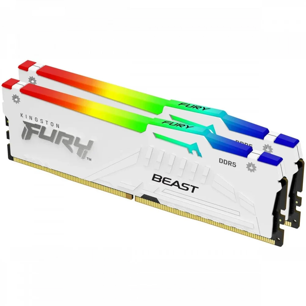 Память DDR5 2x16GB 6000MHz Kingston KF560C30BWEAK2-32 Fury Beast RGB RTL Gaming PC5-48000 CL30 DIMM 288-pin 1.4В kit single rank с радиатором Ret