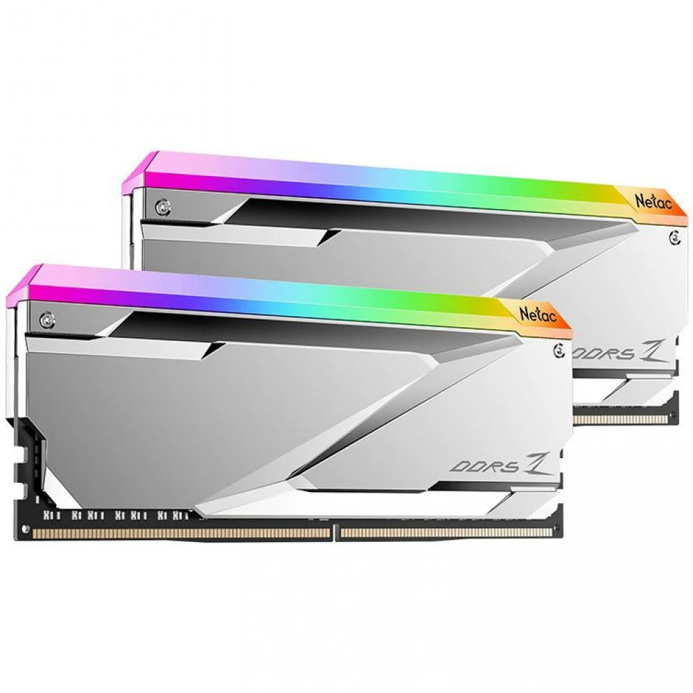 Память DDR5 2x16GB 6600MHz Netac NTZED5P66DP-32S Z RGB RTL Gaming PC5-52800 CL34 DIMM ECC 288-pin 1.35В kit с радиатором Ret