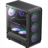Компьютерный корпус, Gamemax, FORGE AB, 1115-3801R0007, ATX/MATX/ITX, 2*3.5"/3*2.5", Высота кулера до 155 мм, Длина VGA до 330 мм, 386x205x449 мм, Без Б/П, Черный