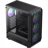 Компьютерный корпус, Gamemax, FORGE AB, 1115-3801R0007, ATX/MATX/ITX, 2*3.5"/3*2.5", Высота кулера до 155 мм, Длина VGA до 330 мм, 386x205x449 мм, Без Б/П, Черный