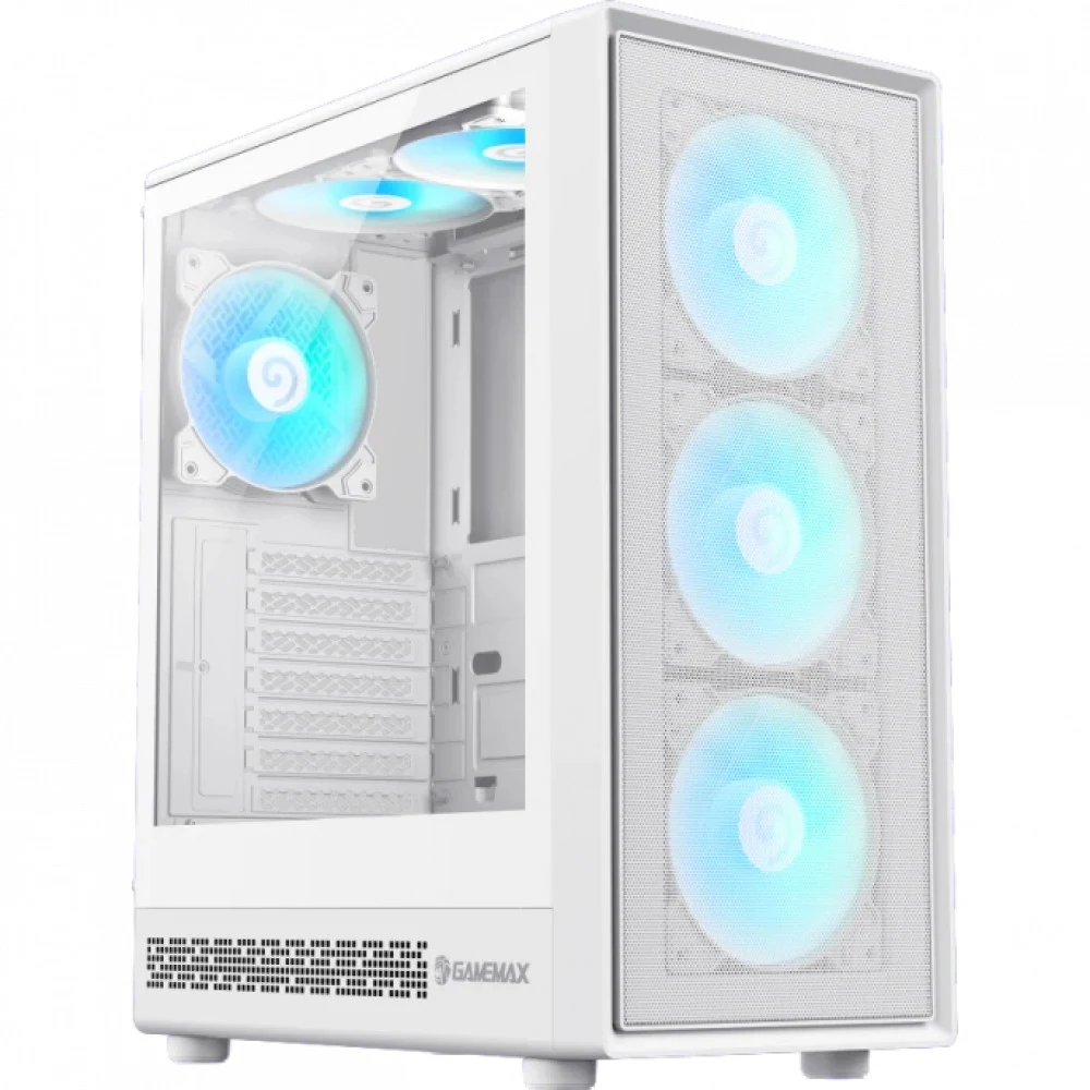 Компьютерный корпус, Gamemax, Storm 2 AW, 1115-3803R0007, ATX/MATX/ITX, 2*3.5"/3*2.5", Высота кулера до 155 мм, Длина VGA до 330 мм, 386x200x449 мм, Без Б/П, Белый