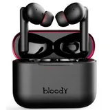 Наушники TWS Bloody M90-Black+Red &lt BTv5.1, 500+40mAh, MOCI, 102dB, ANC, беспроводная зарядка&gt