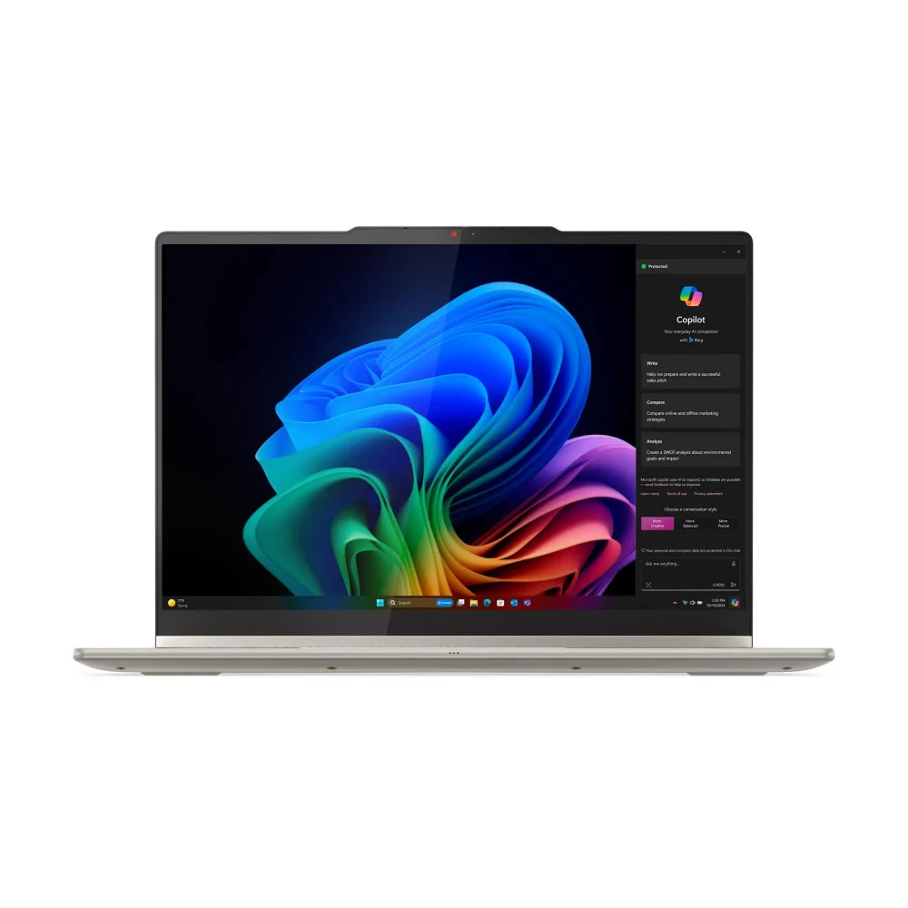 Ноутбук/ Lenovo Yoga 7 2-in-1 14AKP10 14"(1920x1200 OLED)/Touch/AMD Ryzen AI 7 350(3.3Ghz)/24576Mb/1024PCISSDGb/noDVD/Int:AMD Radeon 860M/Cam/BT/WiFi/70WHr/war 1y/1.38kg/seashell/noOS + 65W, Pen, RU