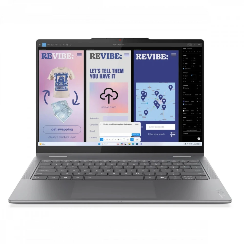 Ноутбук/ Lenovo Yoga 7 2-in-1 14ILL10 14"(1920x1200 OLED)/Touch/Intel Core Ultra 7 256V(2.2Ghz)/16384Mb/1024PCISSDGb/noDVD/Int:Intel Arc graphics/Cam/BT/WiFi/70WHr/war 1y/1.38kg/luna grey/noOS + 65W