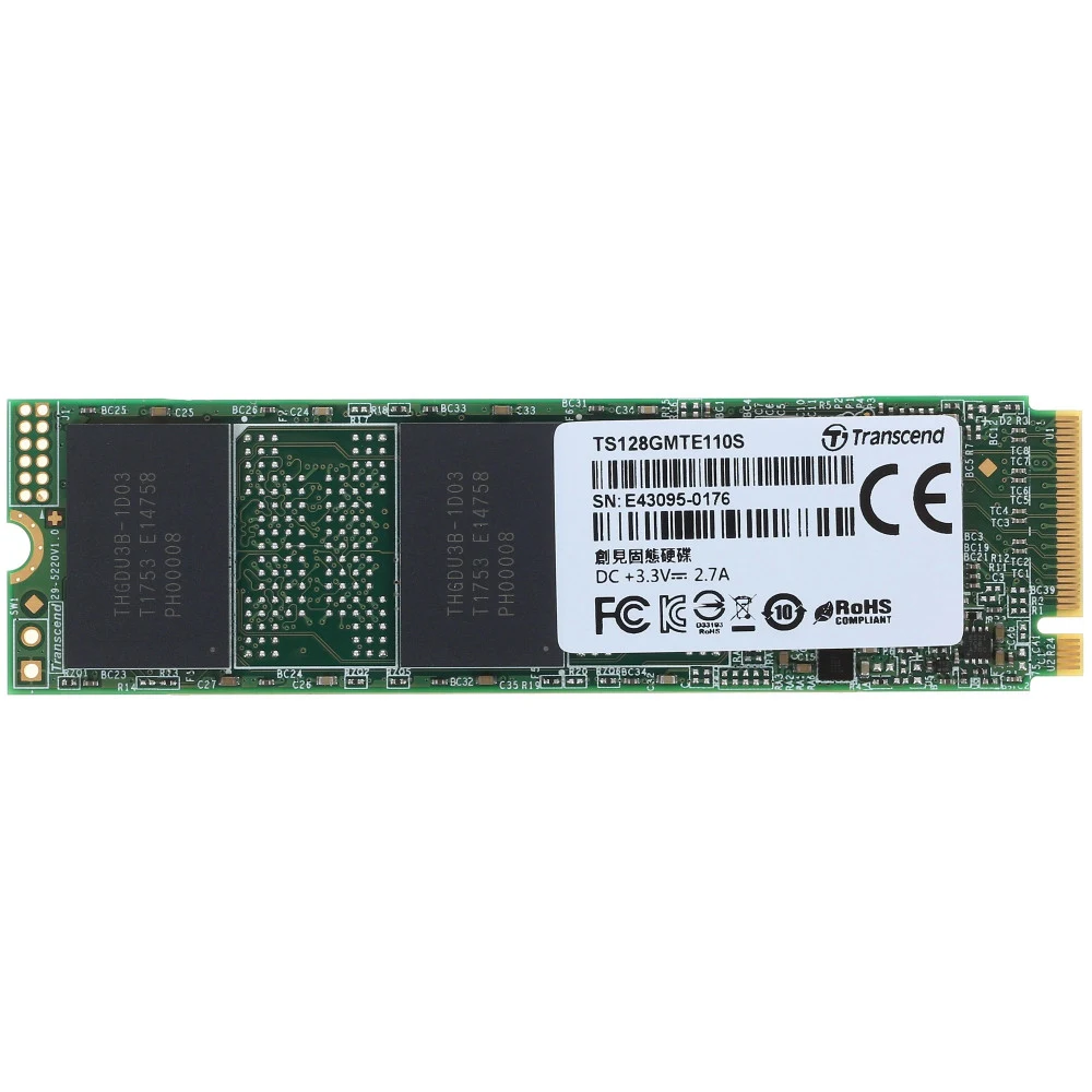 !!! ОПИСАНИЕ НЕПОЛНОЕ - Модель: MTE110S Форм-фактор: PCIe M.2 Интерфейс: NVMe PCIe Gen3 x4 Тип памяти: 3D Скорость передачи данных: Скорость чтения 1500 МБ/с, Скорость записи 400 МБ/с Операционная с