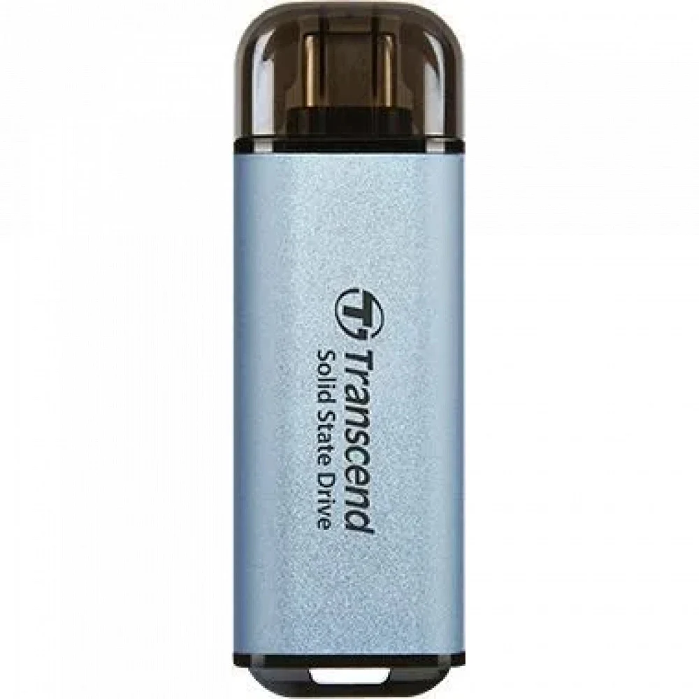 Флеш-накопитель Transcend External SSD ESD300C 512GB, Type C, 10Gbps (3.2 Gen2), R/W 1050/950MB/s, 60.1x20x7.8 mm, 9g, [TS512GESD300C]