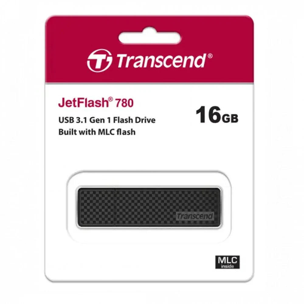 Флеш Диск Transcend 16GB Jetflash 780 TS16GJF780 USB3.1 черный/серебристый