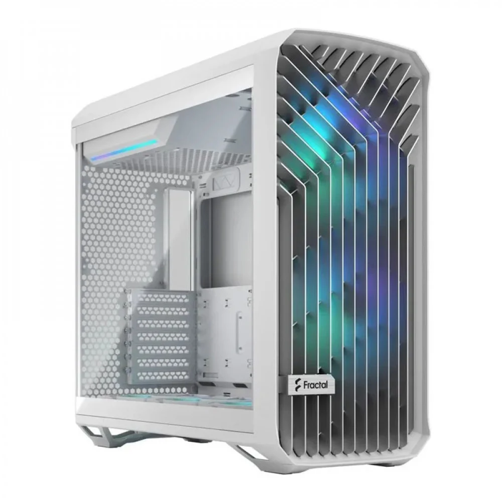 Корпус ПК без блока питания/ Case Fractal Design Torrent RGB TG Clear Tint, Full-Tower, 2x180mm + 3x140mm RGB, 2xUSB-A 3.2 + 1xUSB 3.2 Type-C E-ATX, SSI-CEB, SSI-EEB, ATX, mATX, mITX White