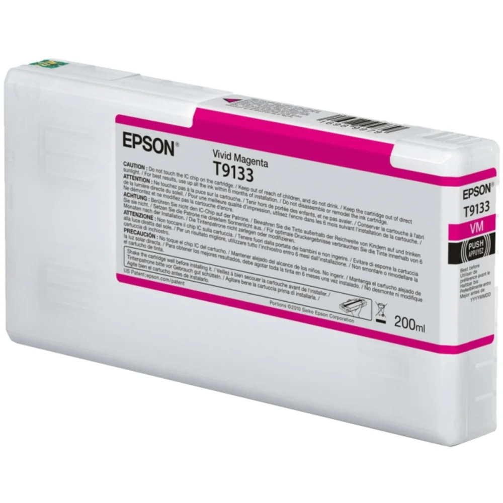 Картридж Epson T9133 Vivid Magenta Ink Cartridge (200ml)