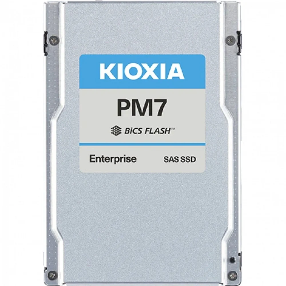 Серверный твердотельный накопитель/ KIOXIA SSD PM7-V, 1600GB, 2.5" 15mm, SAS 24G, TLC, R/W 4200/3400 MB/s, IOPs 720K/320K, TBW 8760, DWPD 3 (12 мес.)