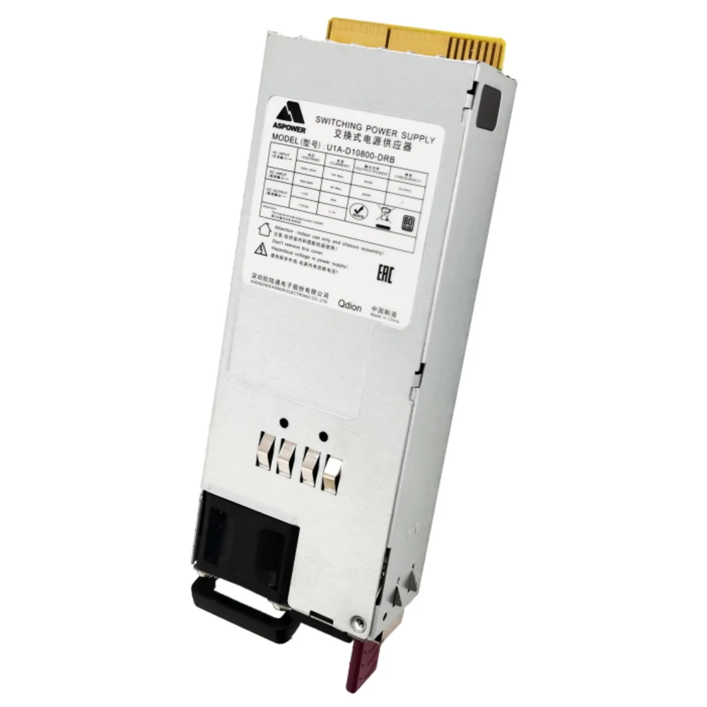 R1A-KH0300 1U Redundant 300W (ШВГ=106*41,5*218mm), 80+ Gold, Oper.temp 0C~50C, AC/DC dual input (ASPower)