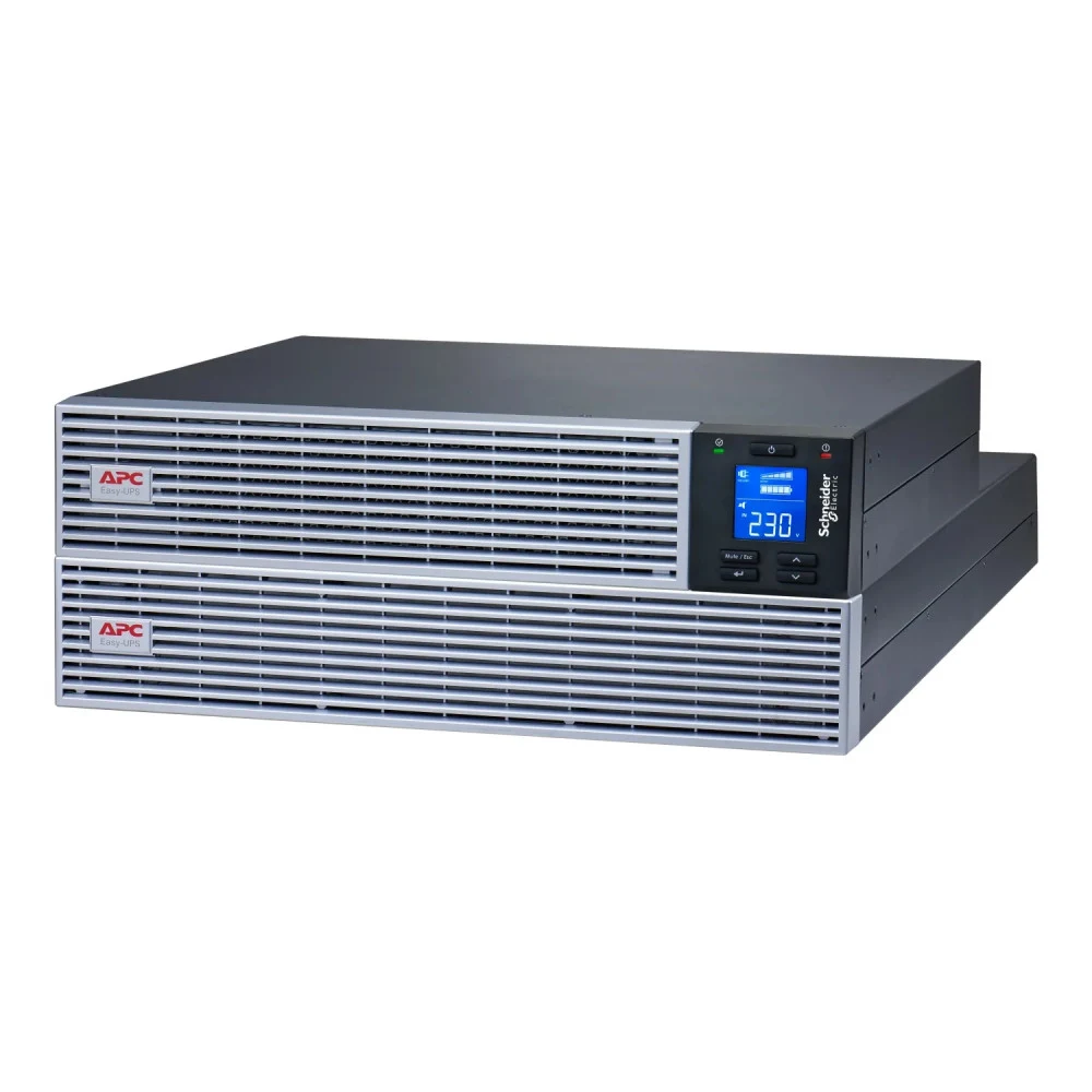 Источник бесперебойного питания, APC, Easy UPS SRVL1KRILRK, Комплект: SRVLPM1KRIL-1шт, SRVL48RMBP2U-1шт, SRVRK1-2шт, Li-Ion батареи, Онлайн, Мощность 1000ВА/900Вт, Стоечный 4U, 230В, Вых:6x IEC C13,