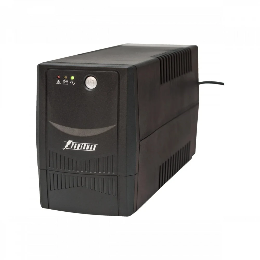 ИБП POWERMAN Back Pro 850I PLUS, линейно-интерактивный, 850ВА, 480Вт, 4 IEC320 С13 с резервным питанием, USB, батарея 12В 9Ач 1 шт., 298мм х 101мм х 142мм, 5.47 кг./ UPS POWERMAN Back Pro 850I PLUS,