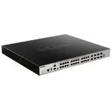 Коммутатор/ Managed L3 Stackable Switch 20x1000Base-T PoE, 4x10GBase-X SFP+, 4xCombo 1000Base-T PoE/SFP, PoE Budget 370W (740W with DPS-700), Surge 6KV, CLI, 1000Base-T Management, RJ45 Console, min