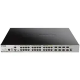 Коммутатор/ Managed L3 Stackable Switch 20x1000Base-T PoE, 4x10GBase-X SFP+, 4xCombo 1000Base-T PoE/SFP, PoE Budget 370W (740W with DPS-700), Surge 6KV, CLI, 1000Base-T Management, RJ45 Console, min