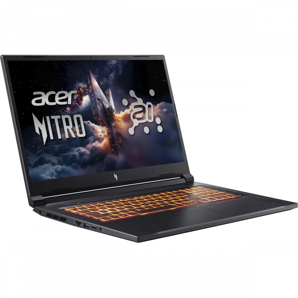 Ноутбук Acer ANV17-41 17.3" FHD IPS 144Hz Ryzen7 260 RTX5060-8GB-GDDR7 16GB-DDR5 512GB NO OS Black
