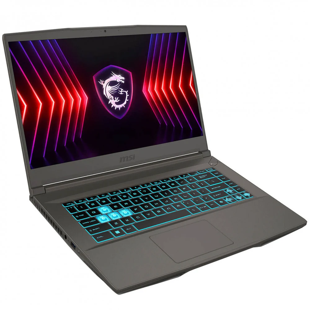 Ноутбук MSI Thin A15 B7VE-224XKZ, Ryzen 7-7735HS-3.2, 512GB SSD, 16G, 4050-6Gb, 15.6"FHD-144Hz, Dos