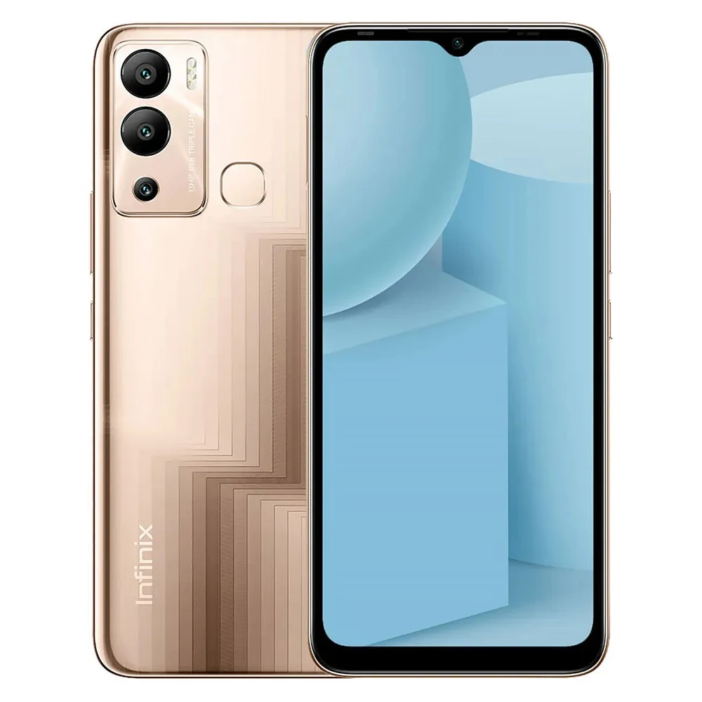 Смартфон Infinix HOT 12i, A22 4/64GB, 6.6"IPS, 1612x720, BT5.0, 2xSIM+microSD, Champagne Gold