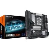 Материнская плата, Gigabyte, B860M EAGLE (4719331867041), LGA1851, iB860, 2xDDR5 5600/6400/9066(OC), 4xSATA3, Raid, 2xM.2 (PCI-E 4.0x4/x2), 1хDP, 1xHDMI, 2xPCI-Ex16, mATX